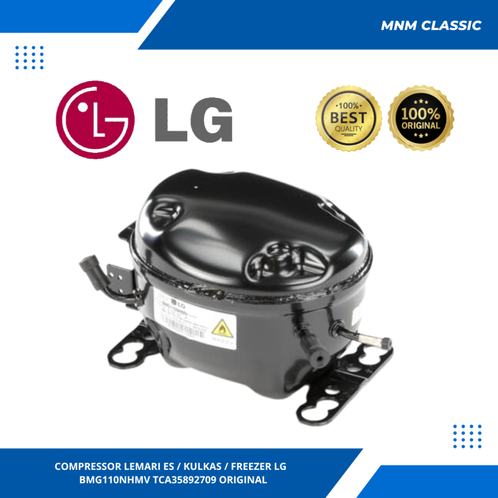 COMPRESSOR LEMARI ES / KOMPRESSOR KULKAS / FREEZER LG NO PART BODY BMG110NHMV TCA35892709 ORIGINAL