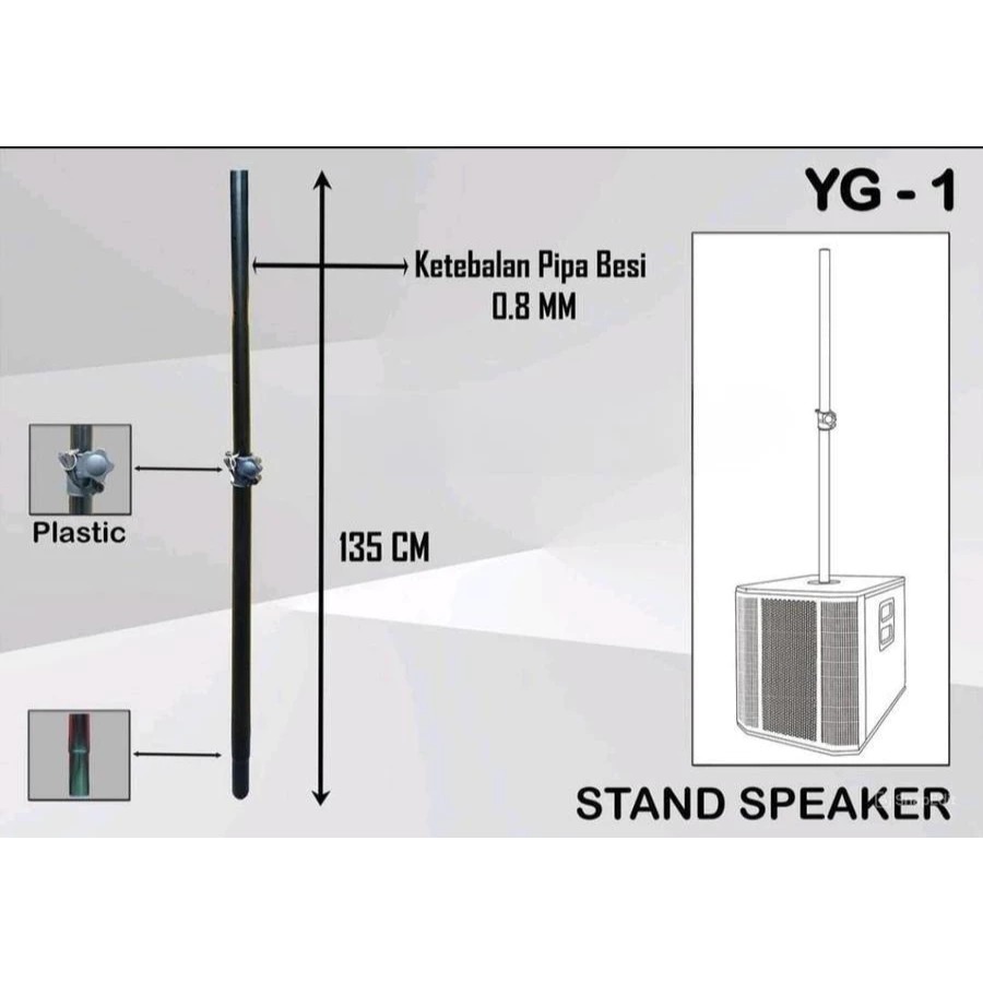 stand subwoofer YG - 1 stand speaker satelit YG-1 ( 2pcs )