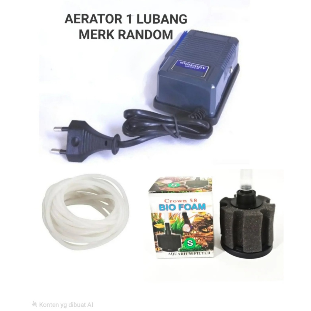 PAKET FILTER AQUARIUM TOPLES BULAT DAN MINI AQUARIUM KECIL LENGKAP