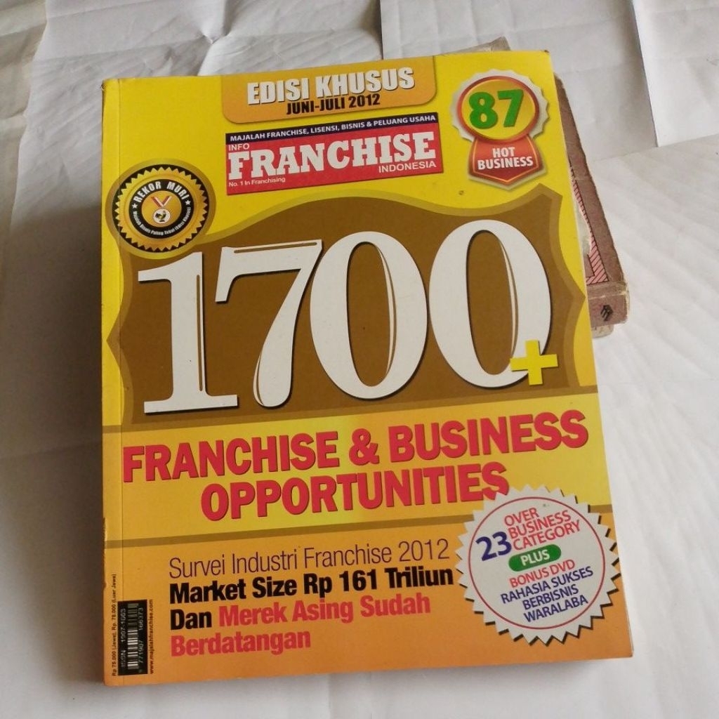 MAJALAH 1700 FRANCHISE &  BUSINESS OPPORTUNITIES EDISI KHUSUS  JUNI -JULY 2012