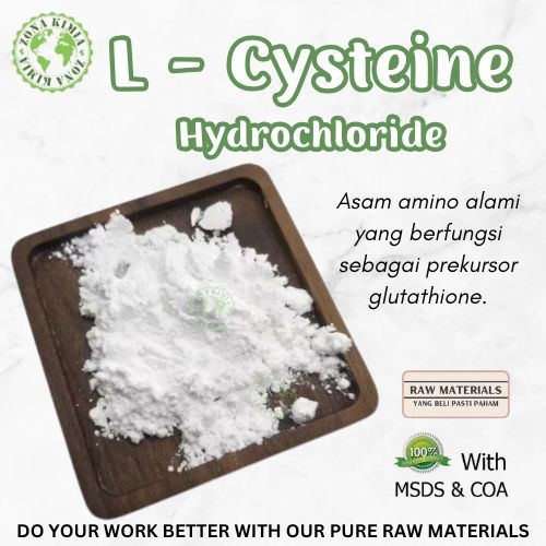 1kg Bahan Aktif Anti-Aging & Skin Brightening L-Cysteine Hydrochloride Antioksidan Alami Food Grade