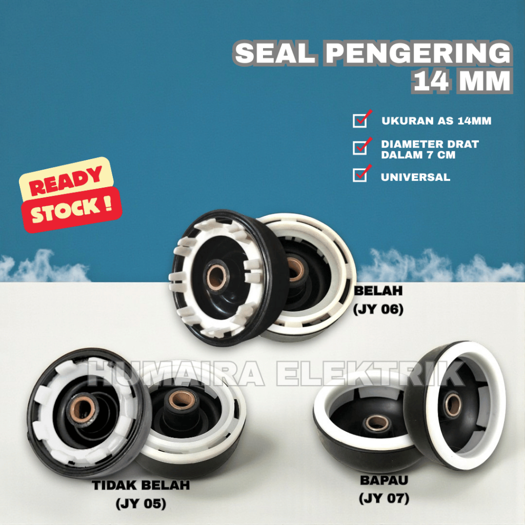 Seal Pengering As 14 MM Tidak Belah JY 05 / Karet Spin Tabung Mesin Cuci Bapao Bulat JY 07 / Seal Pe