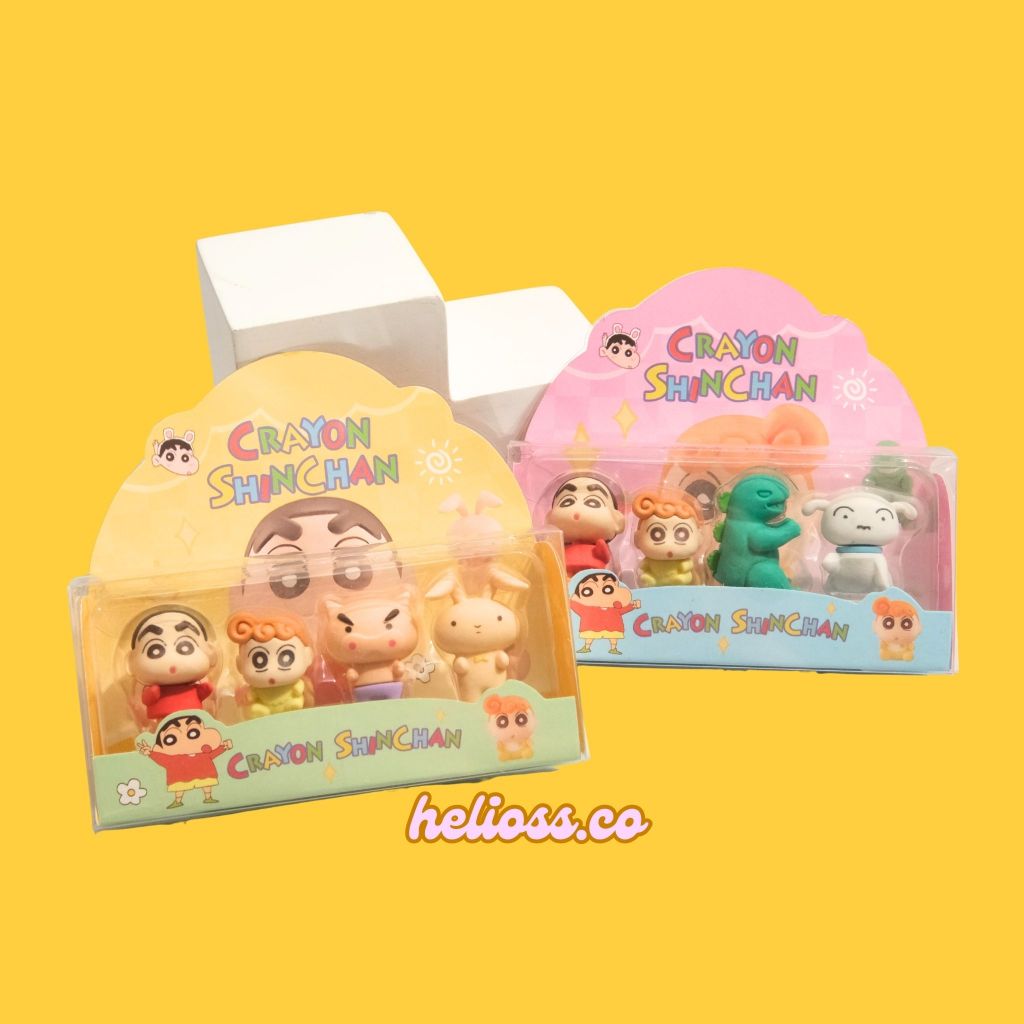 PENGHAPUS MEWAH KARAKTER SINCHAN PENGHAPUS MINIATUR 3D BONEKA KARAKTER CRAYON SINCHAN FAMILY