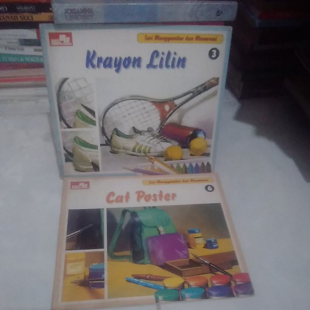 buku anak seri menggambar dan mewarnai: crayon lilin,cat poster