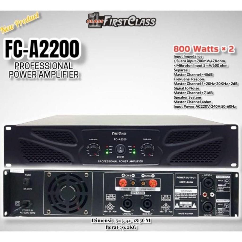 Power Firstclass FCA 2200 Original FCA2200 Amplifier FC A2200