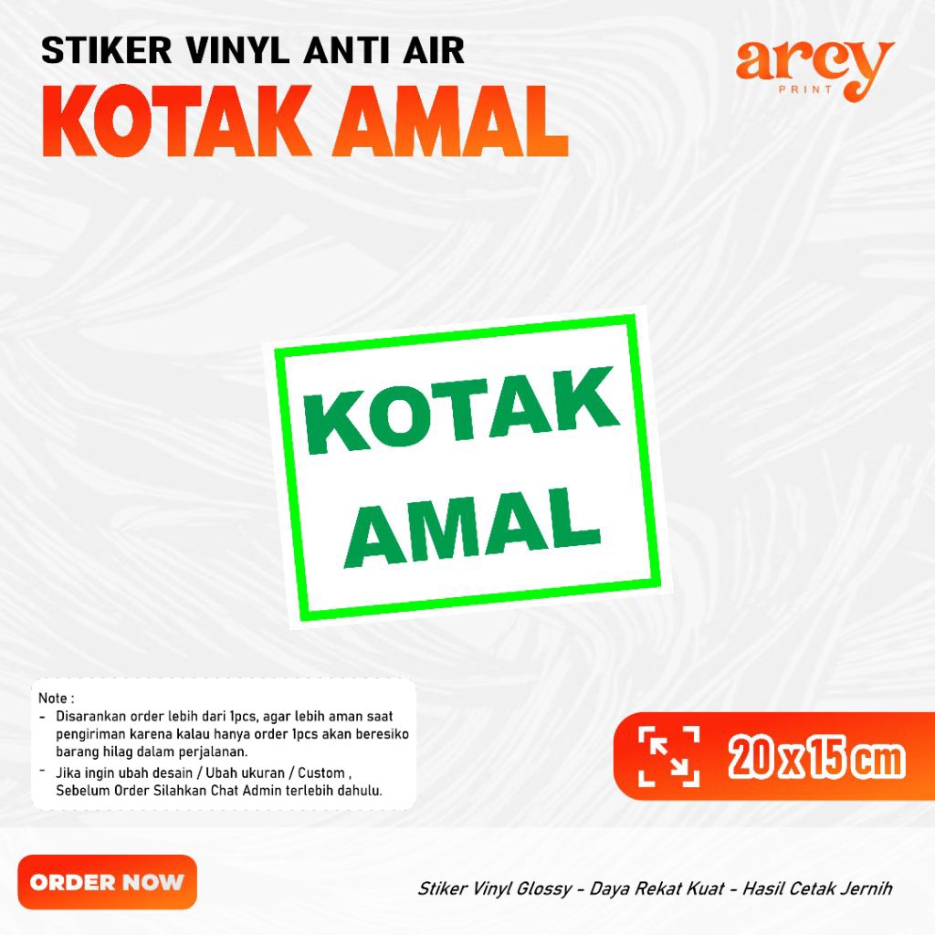 Stiker Kotak Amal