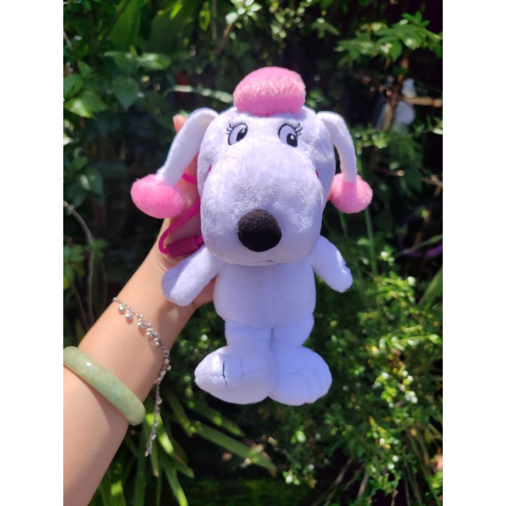 boneka tas koin pacar snoopy fifi original snoopy peanuts