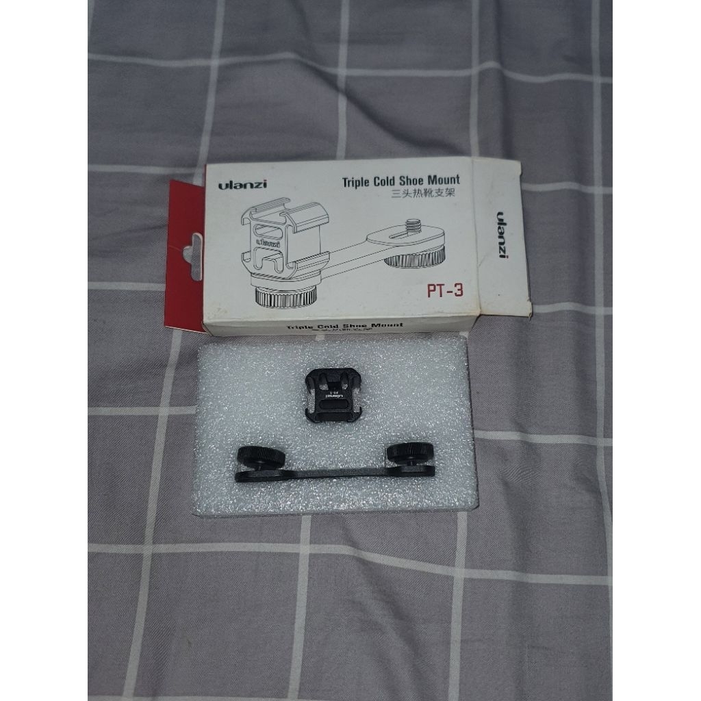 Ulanzi PT-3 Triple Cold Shoe Mount Bracket kamera