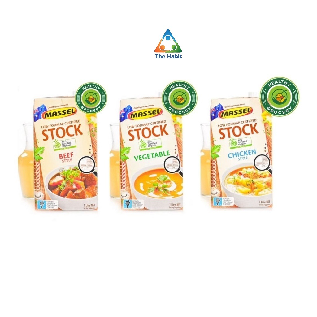 (The Habit) 1 liter  Massel Stock Beef Style / Stock Vegetable / Chicken Style 1 Liter / KALDU CAIR 