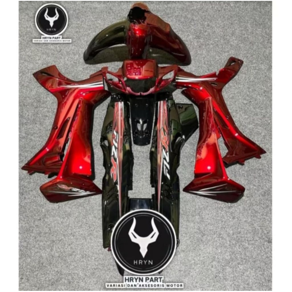 STRIPING MOTOR FIZR Srit merah hitam