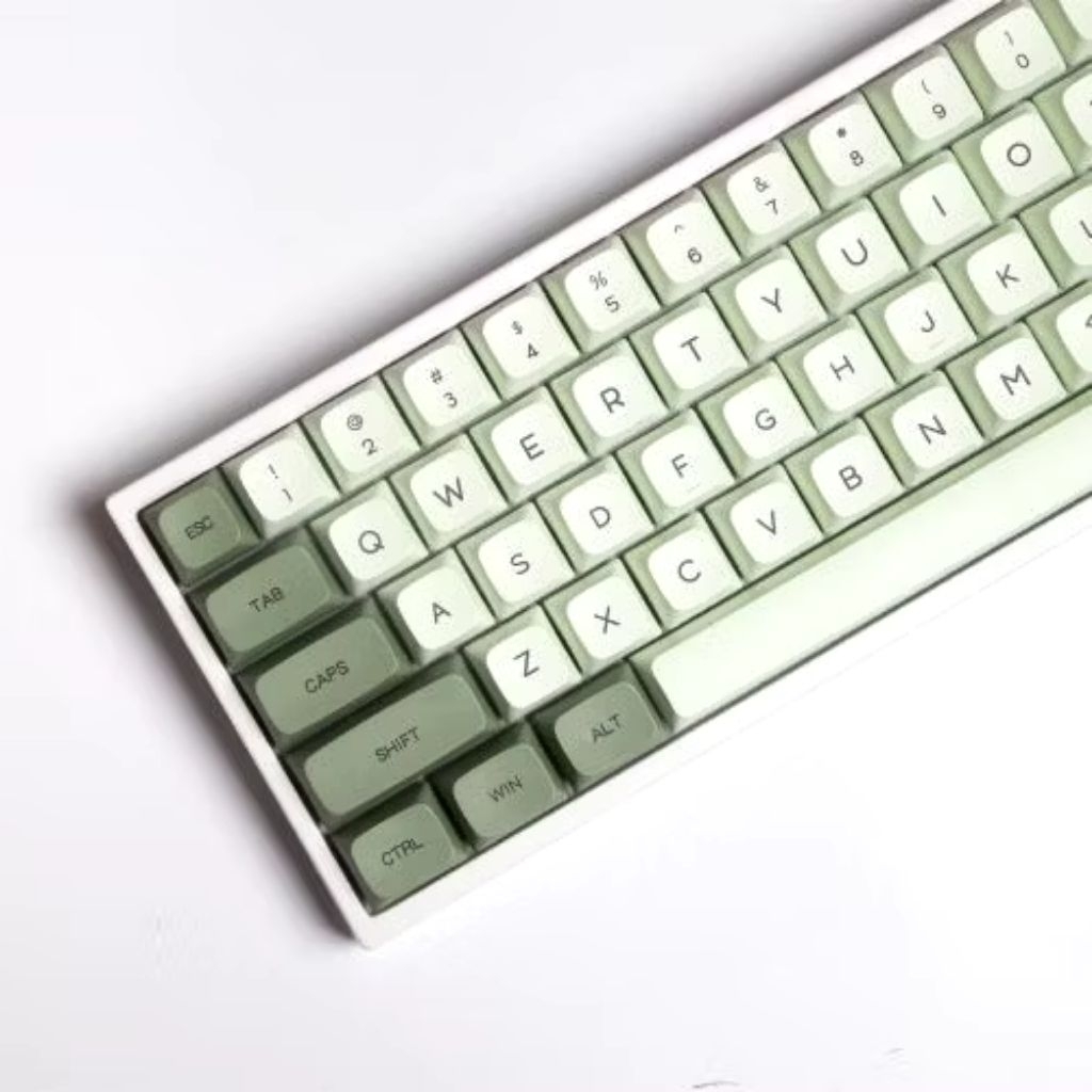 KEYCAPS PBT MATCHA SINGLE SHOT XDA PROFILE SUBLIM MECHANICAL KEYBOARD (Preloved)