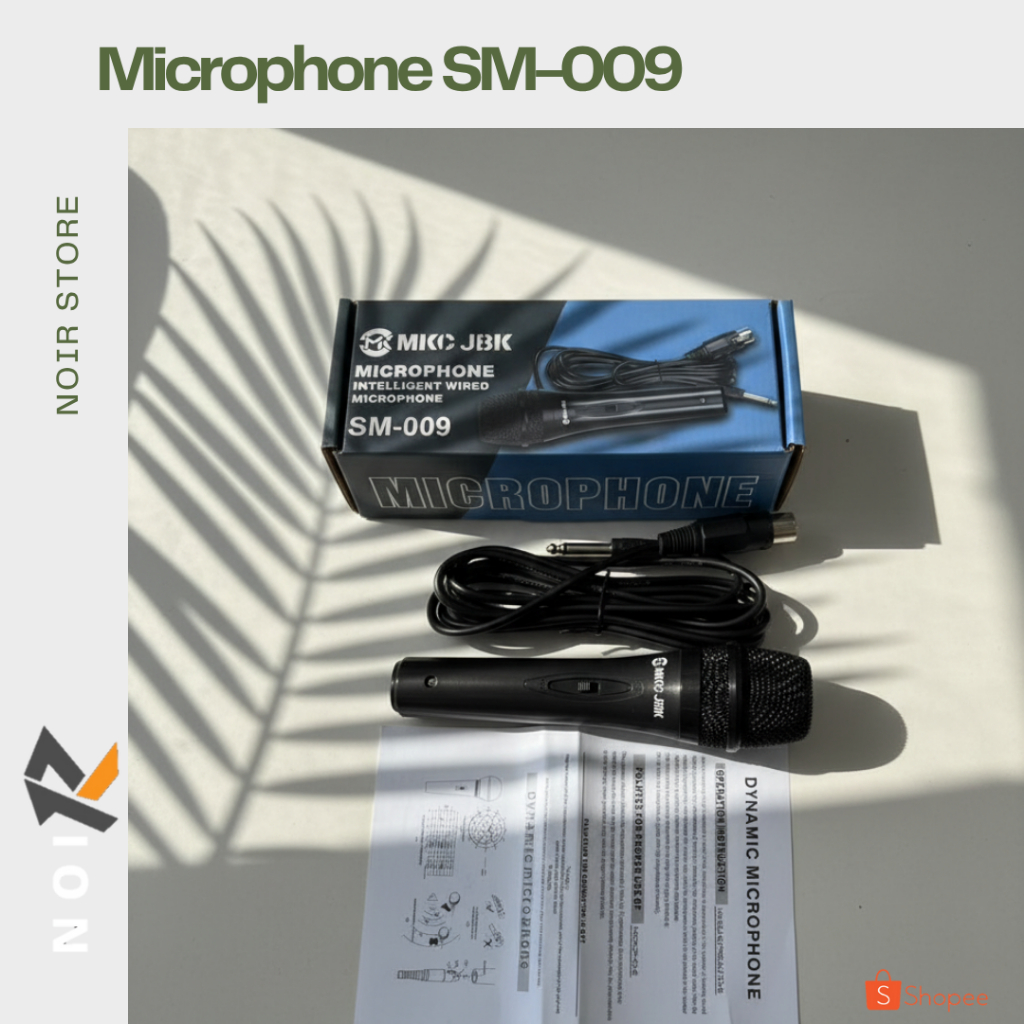 NOIR Microphone MKC JBK SM-009 Mic Kabel