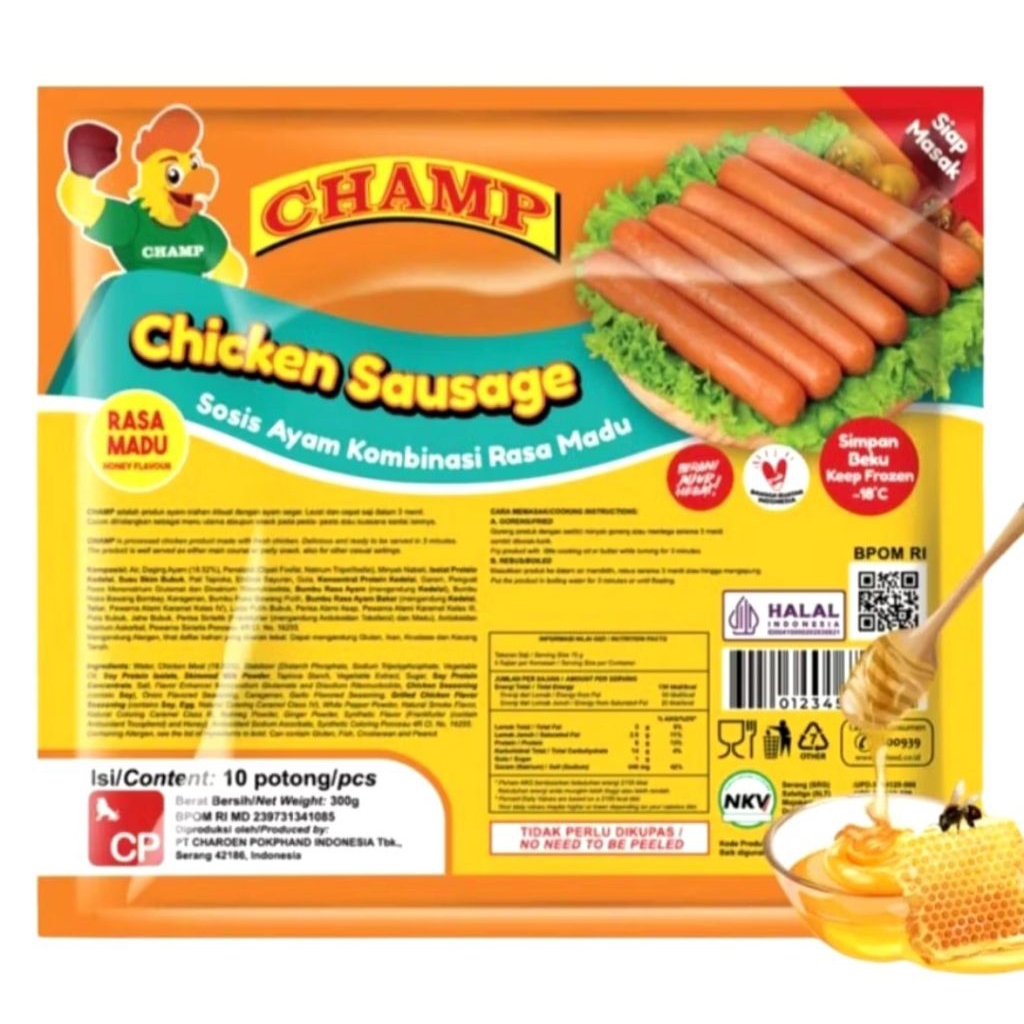 CHAMP SOSIS AYAM MADU 300 GR