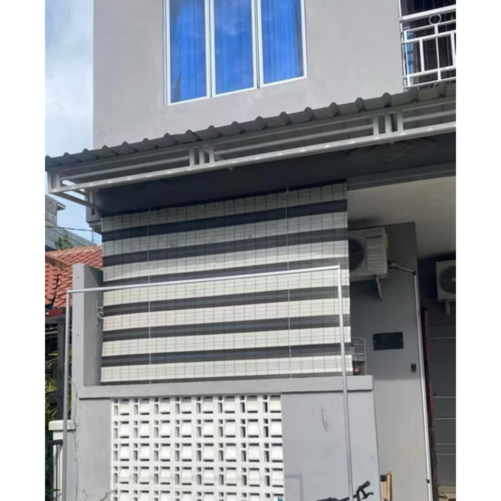 Tirai kerai kere kerey kerai outdor PVC estetik lebar 2 Meter (L x T)