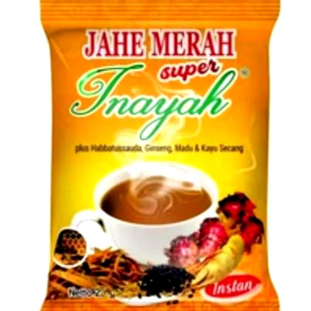 Jahe Merah Super Inayah BPOM Original Asli 1 Renceng 12 Sachet