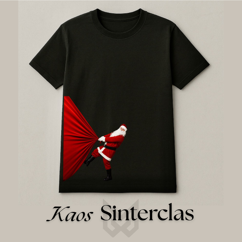 Kaos Natal Sinterclaas , Kaos Natal Dewasa size S - 3XL , Kaos natal , Kaos Natal keluarga