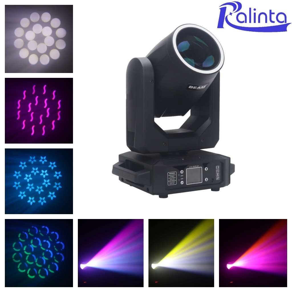 RALINTA 200w beam moving head with led string, rainbow effect