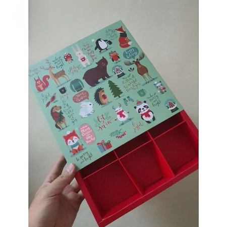 5 Pcs Dus natal fruitpie sekat 9 Winter