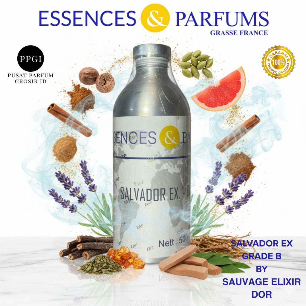 BIBIT PARFUM SALVADOR EX INSPIRED BY SAFAGE ELIX DOR GRADE B - BY ESSENCES & PARFUMS 100% MURNI