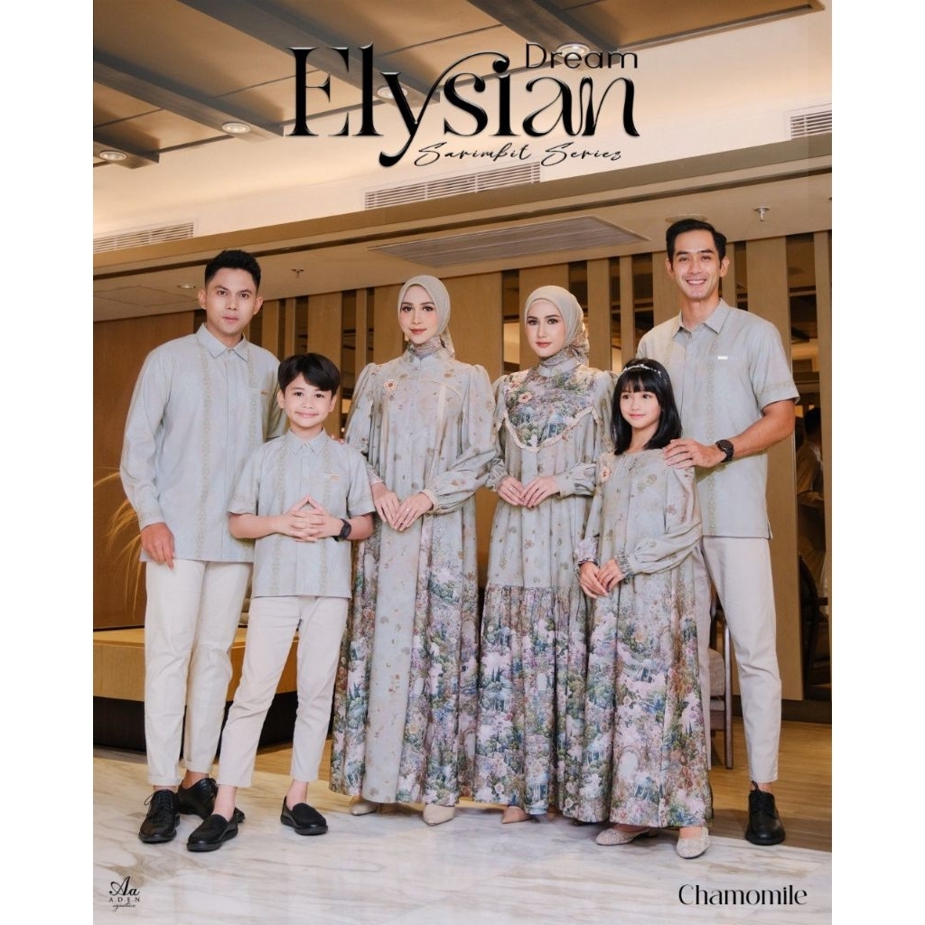 (Po Wajib Dp) Sarimbit Keluarga Elysian Dream Raya Series Family Set Aden Signature