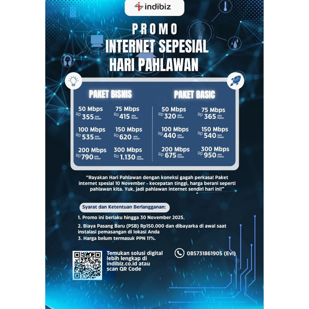 jasa pasang baru layanan Internet indibizz