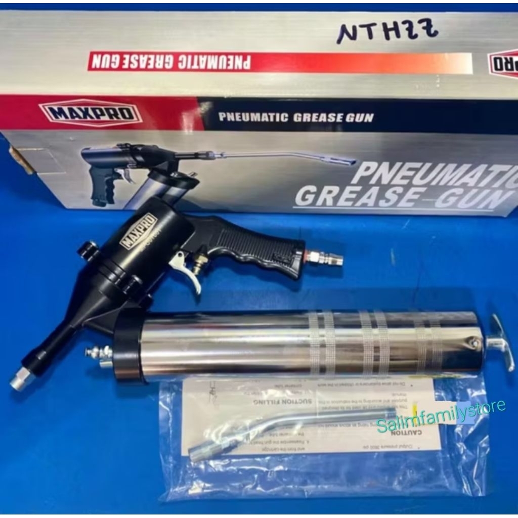 Pompa Gemuk Angin Air Grease Gun Pneumatic Grease Gun 400cc Maxpro