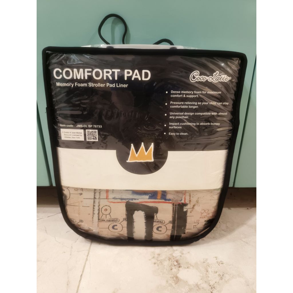 Comfort Pad Seat Liner Stroller Coco Latte X Jean Michel Basquiat