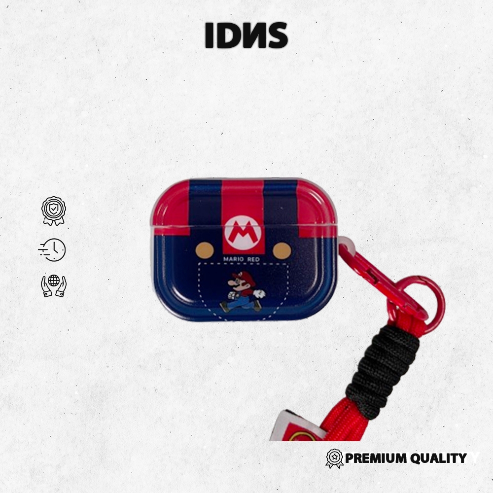IDNS Casing Airpods Mario 01 | Airpods Pro 1| Airpods Pro 2 | Airpods Gen 3 | Airpods Pro 3