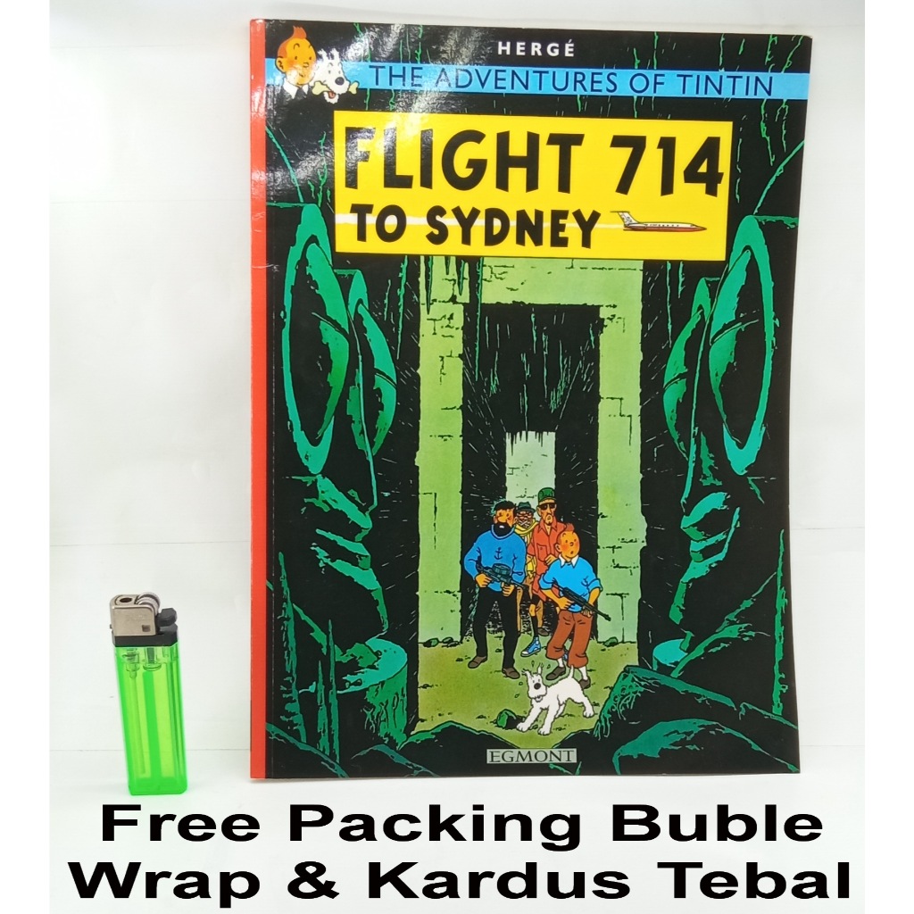 Komik Egmont Tintin Flight 714 To Sydney Penerbangan 714 Format Lebar Bahasa Inggris Original