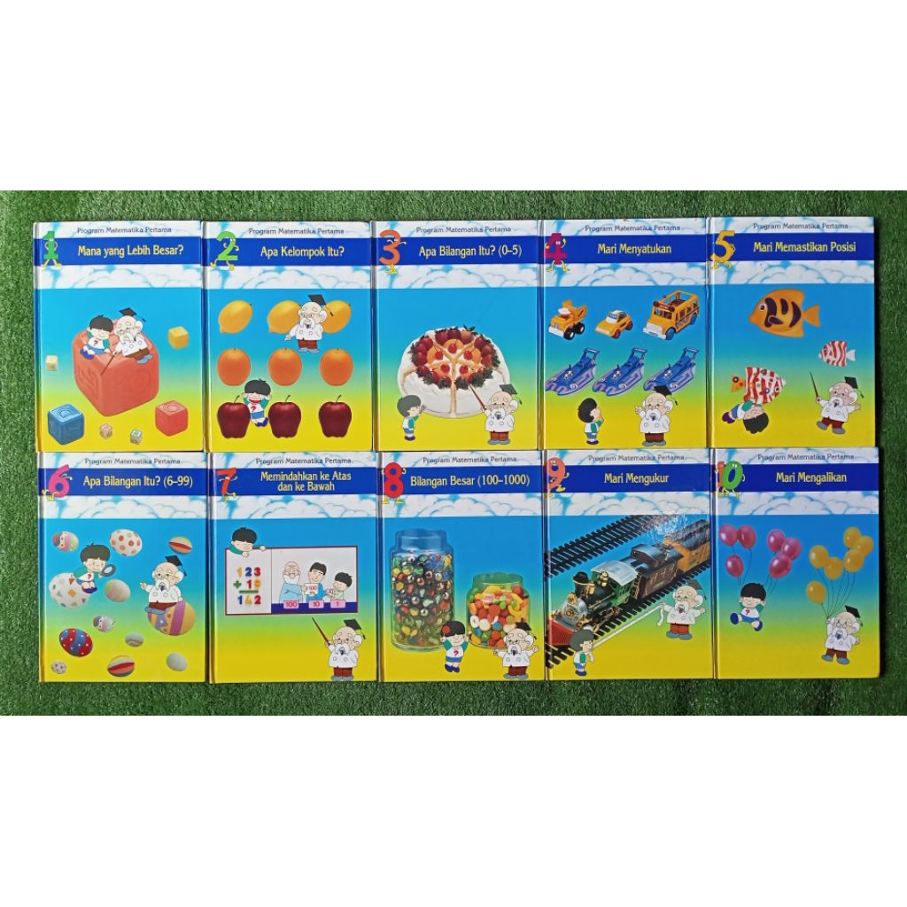 Set Buku Program Matematika Pertama (jilid 1-10) HC (Ori, Preloved)