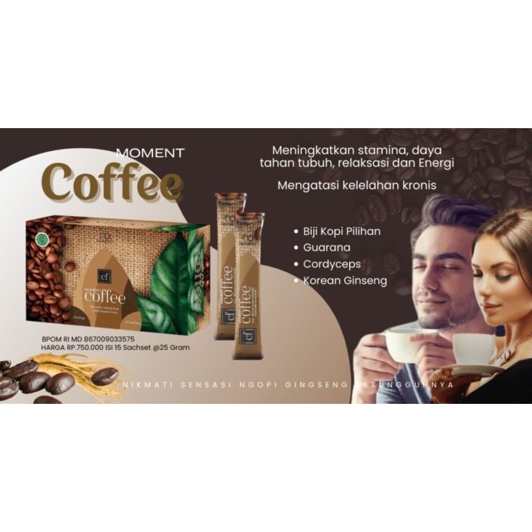 Kopi Herbal Moment Kopi Praktis Harian Kopi Premium MOMENT COFFEE