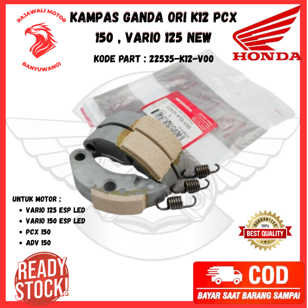 Kampas Ganda Honda PCX 150 Ori - Kampas Ganda Motor New Vario 125 eSP - Kampas Ganda PCX 150 K12