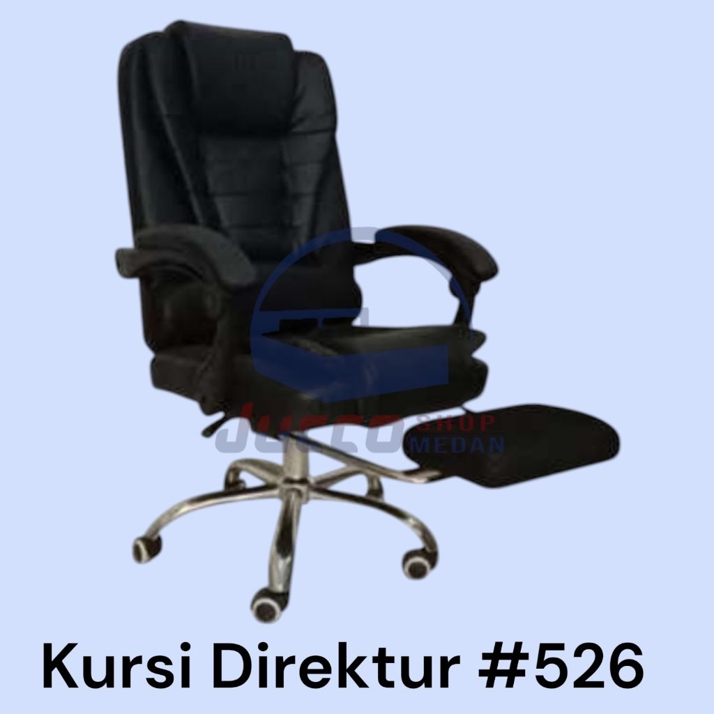 [ JUCCO ] Kursi Direktur - Kursi Kerja Hidrolik - Kursi Kantor Tatakan Kaki - Kursi Direktur Import 