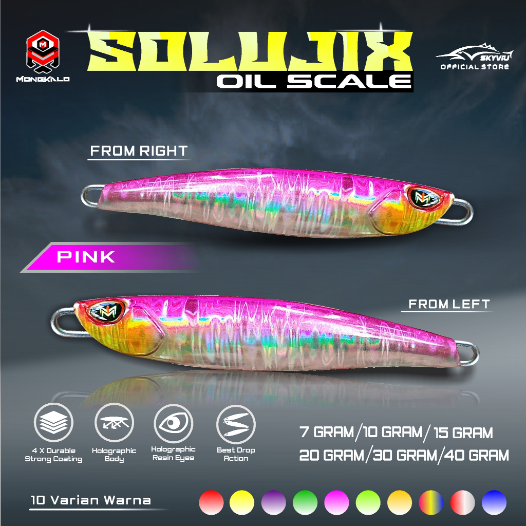 Mongkalo Solujix Minyak noGID noMotif Candy 40 Pink