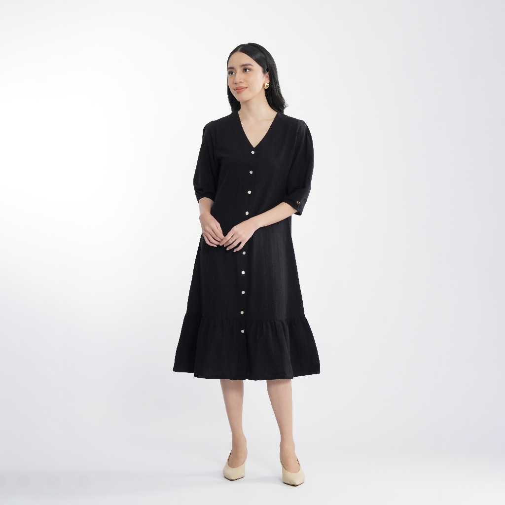 Momelca Eliora Casual Dress - Linen Dress Wanita