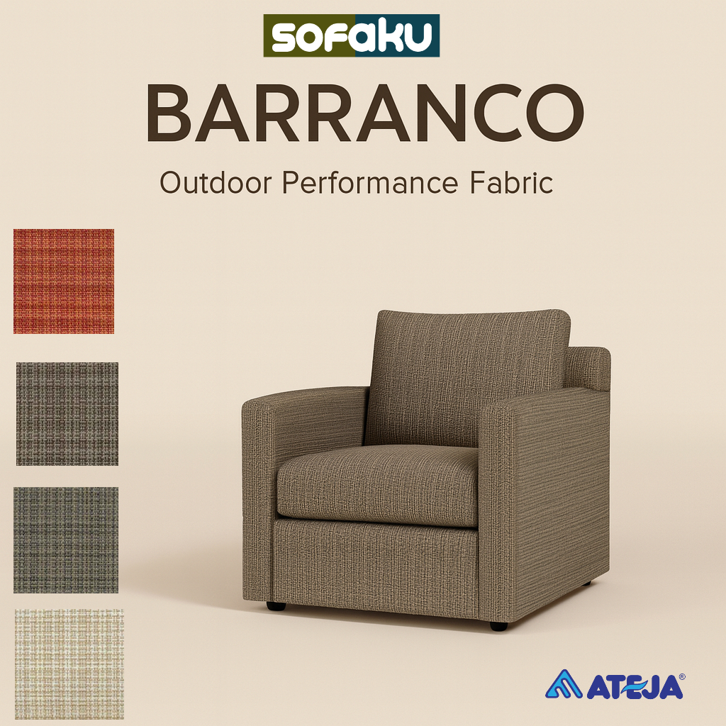 Promo Sofaku : Barranco Ateja Olefin Sunproof - Kain Bahan Ateja Outdoor - Kain Sofa Mebel Furniture