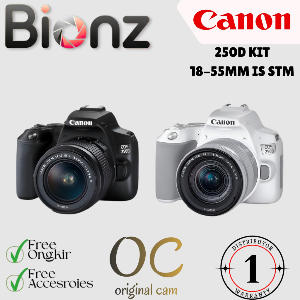 CAMERA CANON 250D KIT 18-55MM IS STM / CANON 250D KIT 18-55MM IS STM