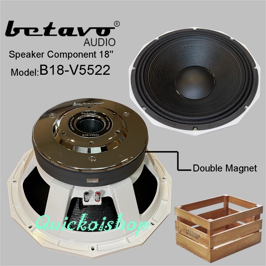 SPEAKER KOMPONEN BETAVO B18-V5522 18 INCH DOUBLE MAGNET