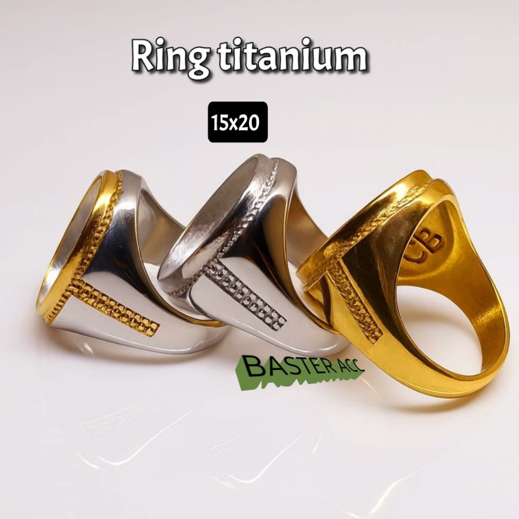 RING EMBAN CINCIN TITANIUM 15X20 SUPER ANTI KARAT