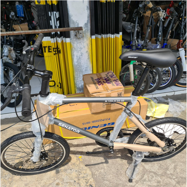 Sepeda Minivelo Senator New 8 speed rem cakram