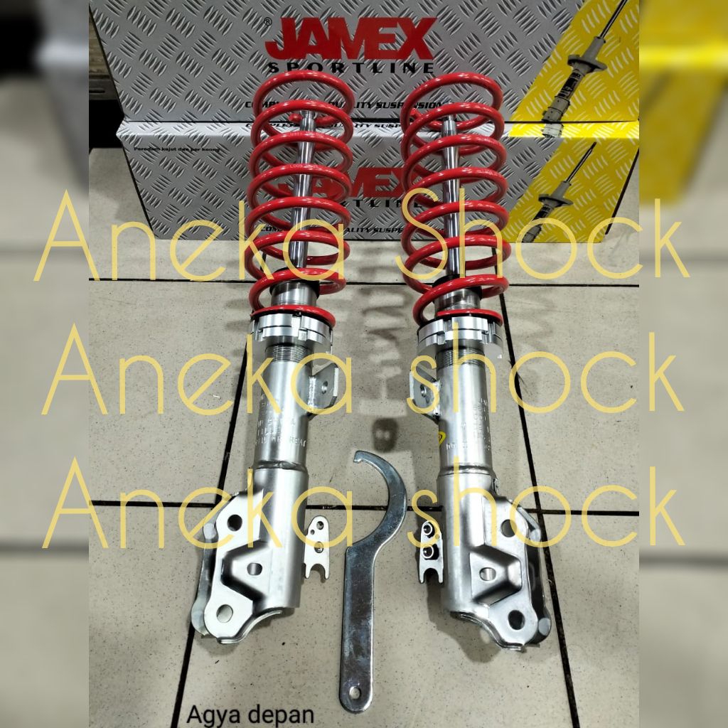 SHOCK JAMEX COILOVER ADJUSTABLE PREMIUM TOYOTA AGYA / AYLA TH 2013-ON DEPAN