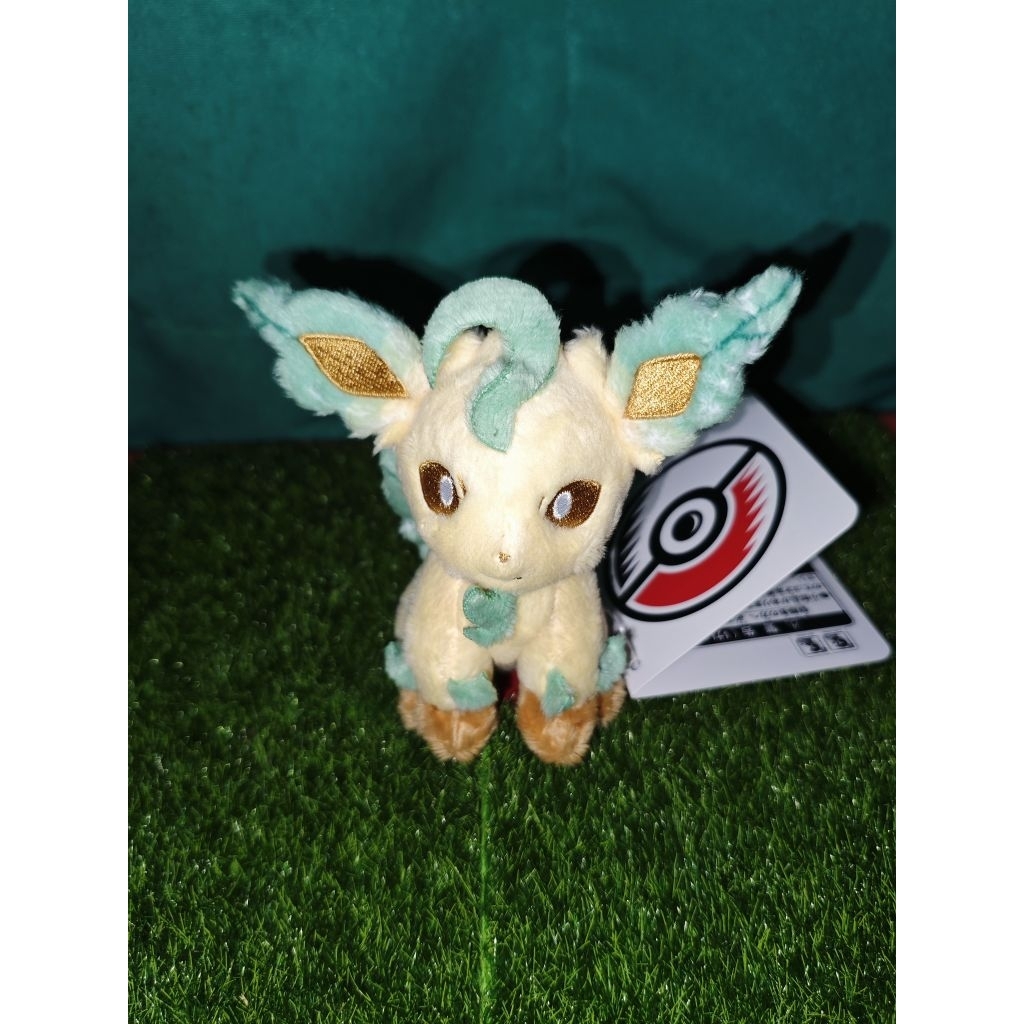 Pokemon Leafeon Keychain Plush Pokemon Center New