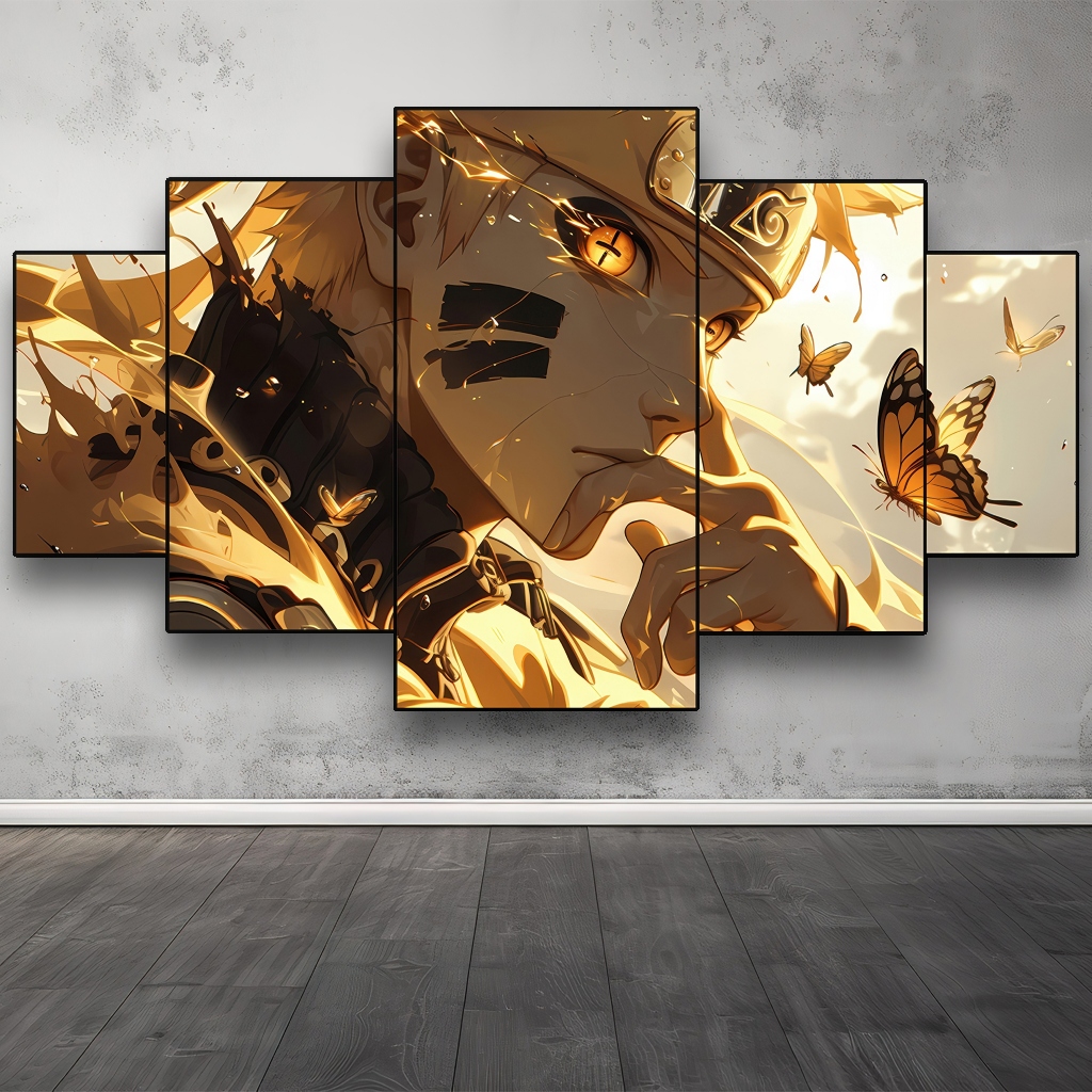 Poster Dinding Anime NARUTO Hiasan Aesthetic Gambar HD Poster 5 Lembar Wallpaper Kamar Uzumaki Narut