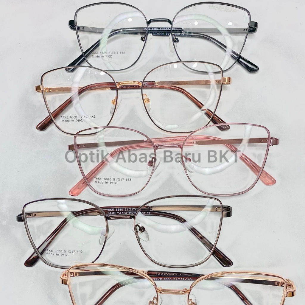 Optik Abas Baru BKT - Frame 6680 - Kacamata Minus Cylinder Plus - Kacamata Wanita