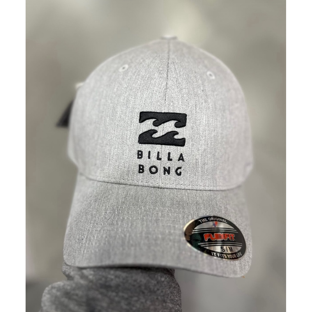 Topi billabong flexfit grey black