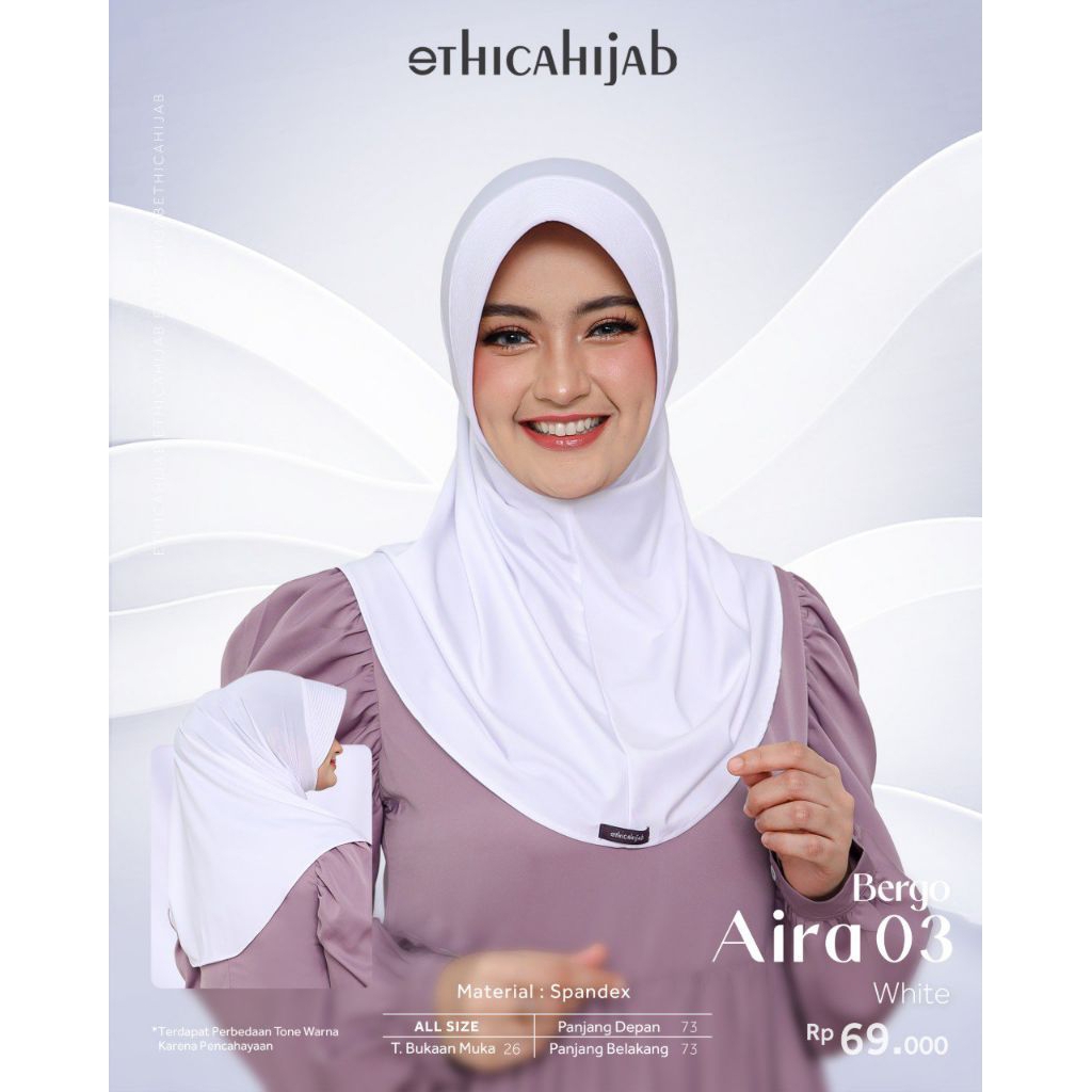 JILBAB BERGO AIRA 03 BY ETHICA HIJAB/BERGO POLOS/BERGO DEWASA/BERGO DAILY/BERGO REMAJA/BERGO ETHICA