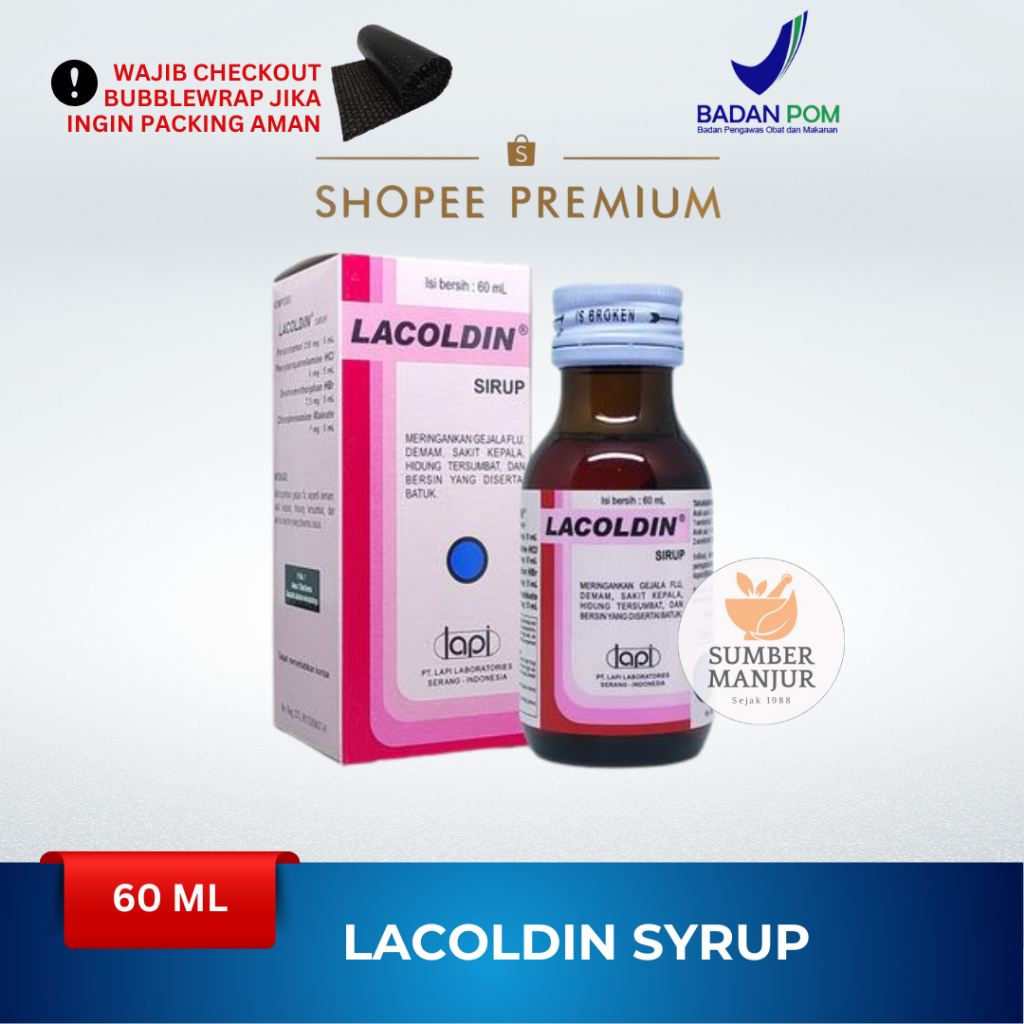 LACOLDIN SYRUP 60 ML