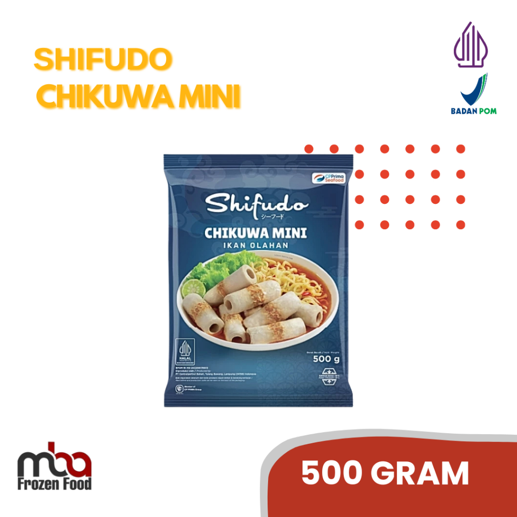 SHIFUDO Mini Chikuwa 500 Gram  /Siomay /Ikan /Nugget /Dimsum /Frozenfood /Makananringan /Camilan /Ol