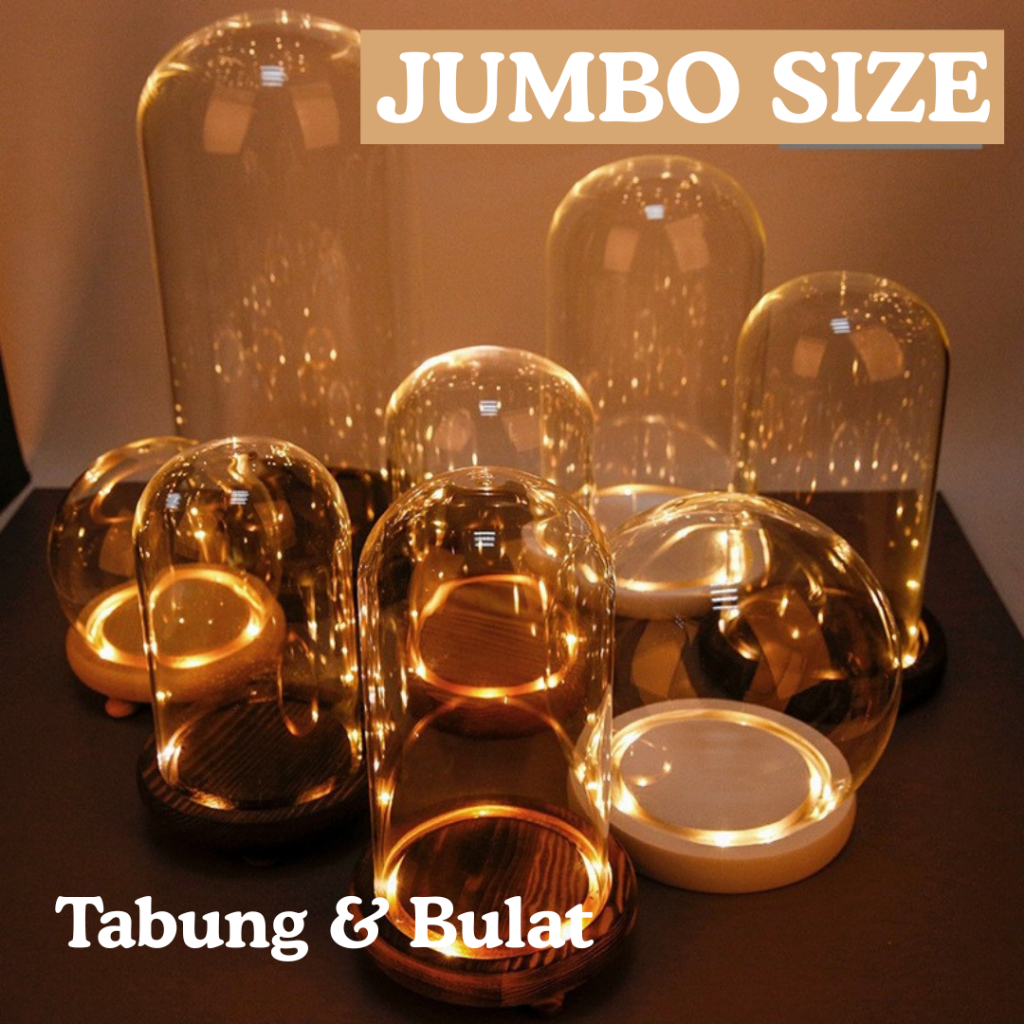 [JUMBO] Dome tabung kaca glass tube terarium