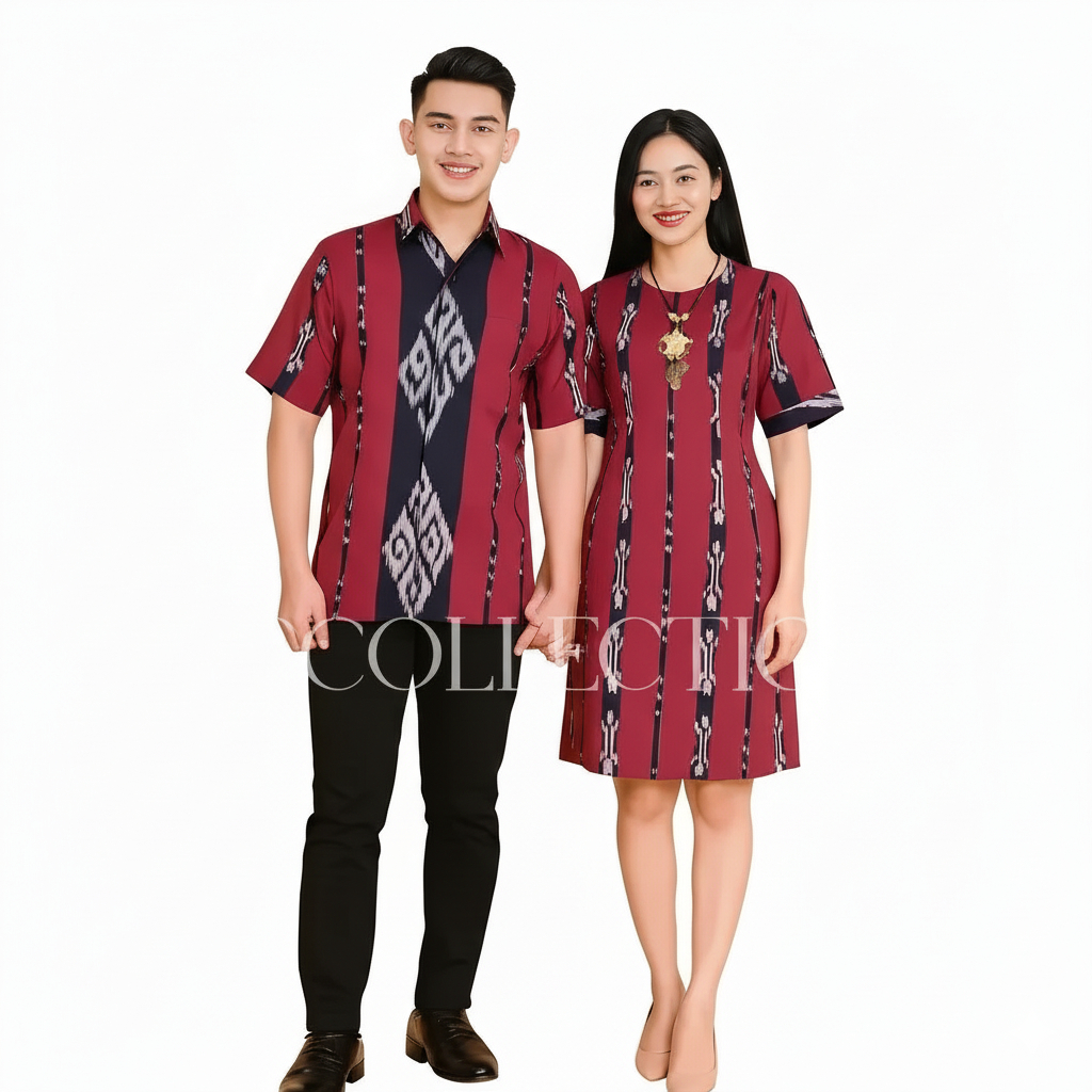Baju Couple Tenun Pasangan Batik S-XXL